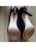 BCBGeneration Snake Print Black Gold Heels Size 10 - photo 4