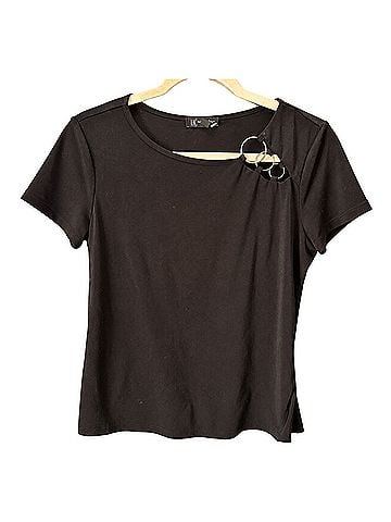 INC International Concepts Short Sleeve Blouse (view 1)