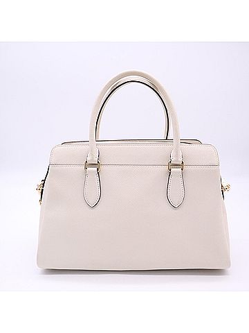 Coach COACH Crossgrain Leather Darcy Carryall Signature Canvas Detail CH290 Handbag Cream Women's (view 2)