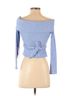 Privacy Please Blue Privacy Please Pullover Sweater Size XS - photo 2