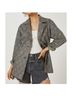 Avec Les Filles Plaid Black Tan Blazer Size L (petite) - photo 4