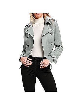 Lulus suede moto trench coat Coat (view 1)