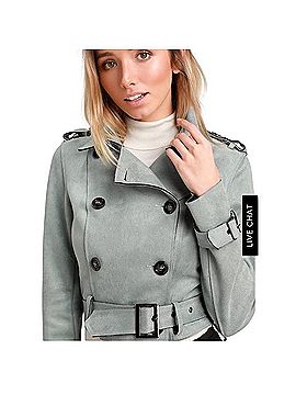 Lulus suede moto trench coat Coat (view 2)