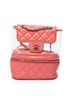 Chanel Pink CC Transparent Vanity Flap Backpack One size - photo 1