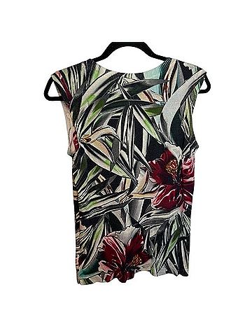 Escada Tropical Floral Silk Wool Pullover Sweater (view 2)