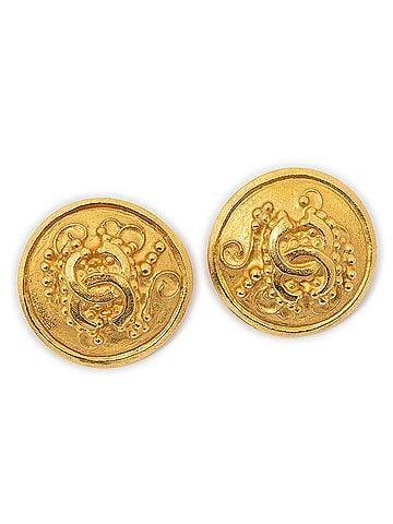 Chanel CC Round Clip On Earrings (view 1)