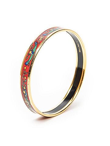 Hermes Leather Goods Enamel Bangle PM (view 1)