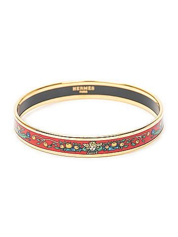 Hermes Leather Goods Enamel Bangle PM (view 2)