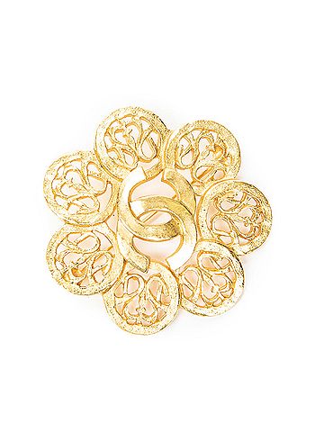 Chanel CC Floral Brooch (view 1)