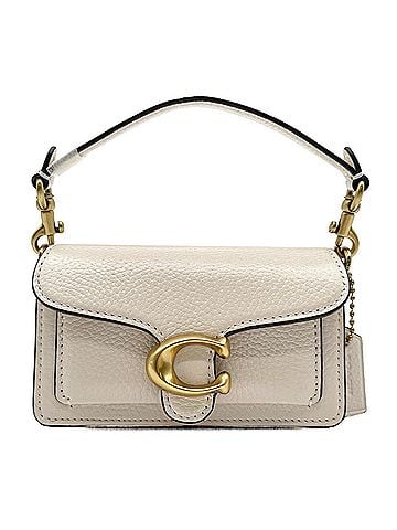 Coach COACH Tabby 12 C Logo 2-Way Shoulder Bag Mini Pebble CN731 Leather Beige Women's (view 1)