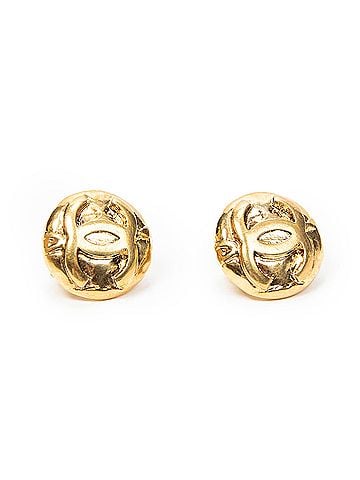 Chanel CC Round Clip On Earrings (view 1)