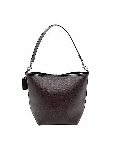 Coach COACH City Bucket Bag 2-Way Shoulder with Logo CT801 Leather Brown Women's (view 2)