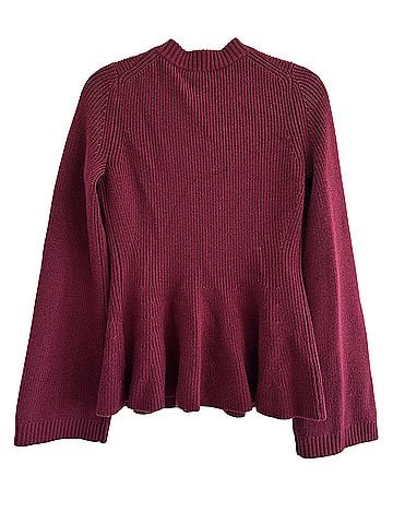 Rebecca Taylor Rhea Peplum Wool Cardigan (view 2)