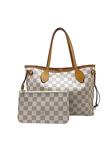 Louis Vuitton LOUIS VUITTON Damier Azur Neverfull PM N51110 Tote Bag White (Women's/Men's) (view 1)