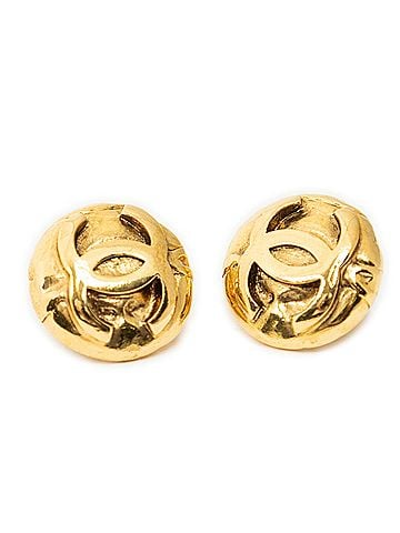 Chanel CC Round Clip On Earrings (view 1)