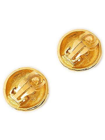 Chanel CC Round Clip On Earrings (view 2)