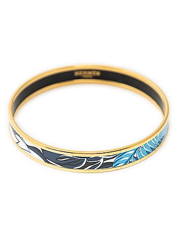 Hermes Leather Goods Enamel Bangle PM (view 2)