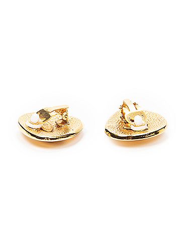 Chanel CC Triangle Clip On Earrings (view 2)