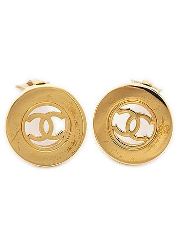 Chanel CC Round Clip On Earrings (view 1)