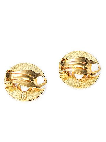 Chanel CC Round Clip On Earrings (view 2)