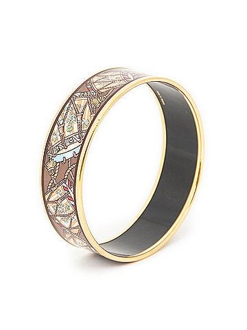 Hermes Leather Goods Enamel Bangle MM (view 1)
