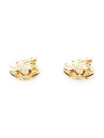Chanel CC Logo Button Clip On Earrings (view 2)