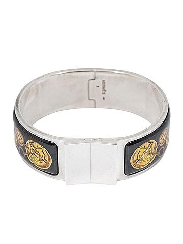 Hermes Leather Goods Loquet Enamel Bangle (view 2)