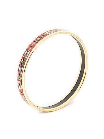 Hermes Leather Goods Enamel Bangle PM (view 1)