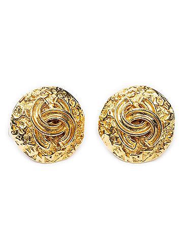 Chanel CC Round Clip On Earrings (view 1)