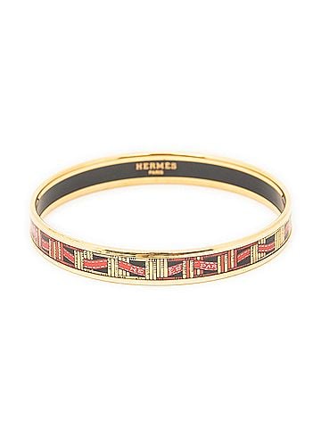 Hermes Leather Goods Enamel Bangle PM (view 2)