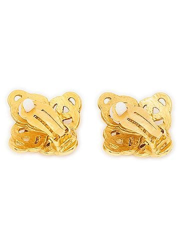 Chanel CC Quatrefoil Knot Clip On Earrings (view 2)