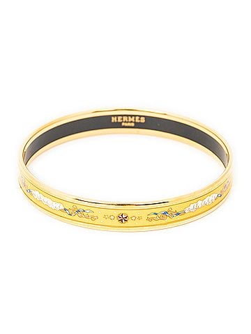 Hermes Leather Goods Enamel Bangle PM (view 2)