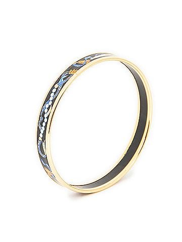 Hermes Leather Goods Enamel Bangle PM (view 1)