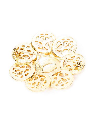 Chanel CC Arabresque Flower Brooch (view 2)