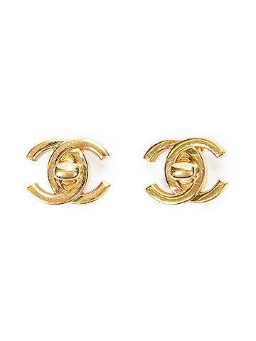Chanel CC Turnlock Motif Clip On Earrings (view 1)