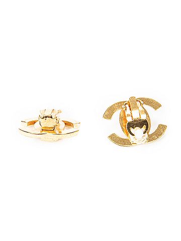 Chanel CC Turnlock Motif Clip On Earrings (view 2)