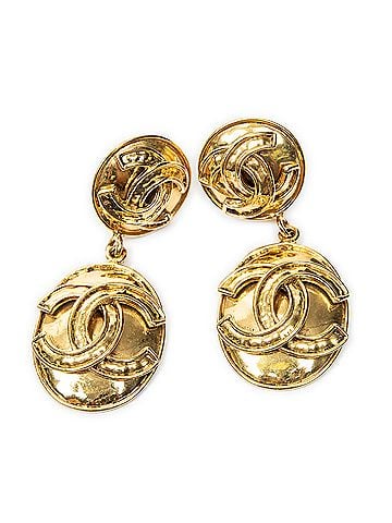 Chanel CC Dangle Clip On Earrings (view 1)