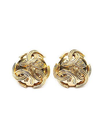 Chanel CC Triple Logo Clip On Earrings (view 1)