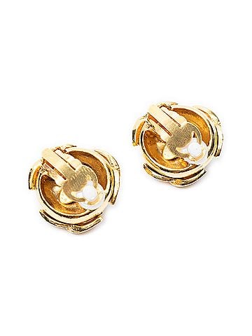 Chanel CC Triple Logo Clip On Earrings (view 2)
