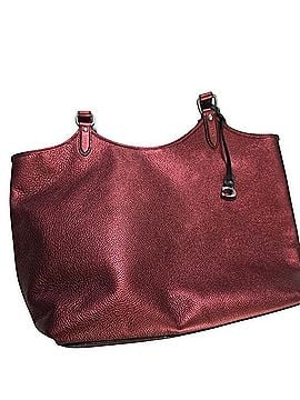 Coach Metallic Pebble Leather Tote Tote (view 2)