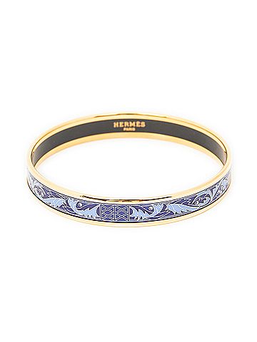 Hermes Leather Goods Enamel Bangle PM (view 2)