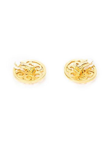 Chanel CC Filigree Round Clip On Earrings (view 2)