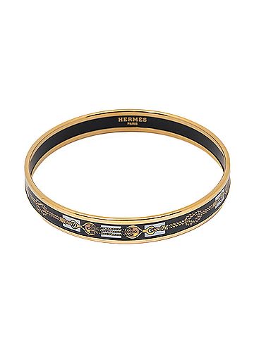 Hermes Leather Goods Enamel Bangle PM (view 2)