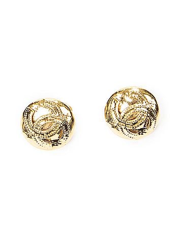 Chanel CC Round Clip On Earrings (view 1)