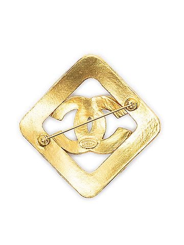 Chanel CC Diamond-Shaped Brooch (view 2)