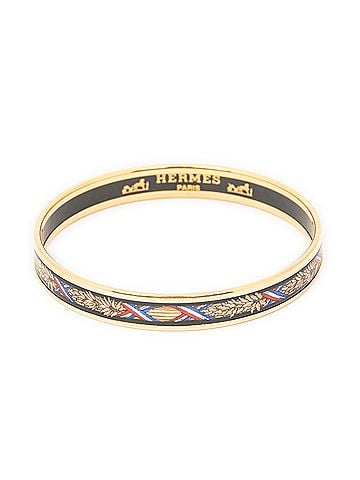 Hermes Leather Goods Enamel Bangle PM (view 2)