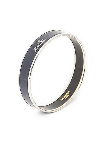 Hermes Leather Goods Enamel Bangle PM (view 1)