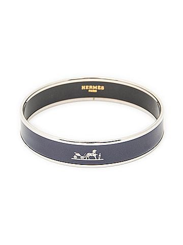 Hermes Leather Goods Enamel Bangle PM (view 2)