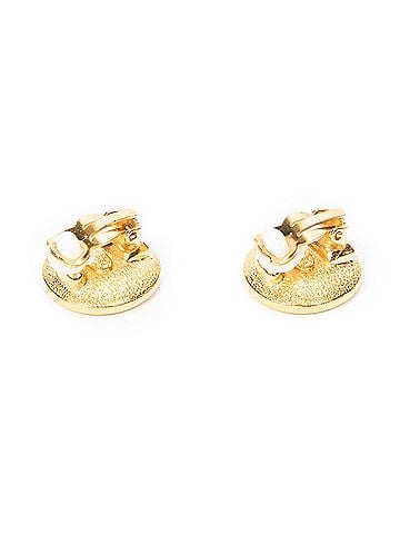 Chanel CC Round Clip On Earrings (view 2)