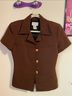 XOXO Brown Jacket Size 6 - photo 3